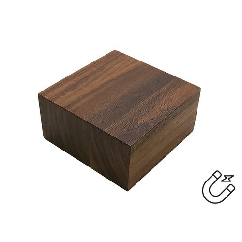 Magnetic wall cube in acacia wood 'Odda' Magnetic wall cube in acacia wood 'Odda'