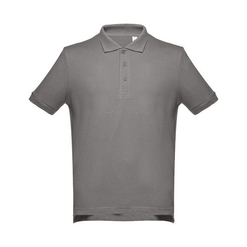 THC ADAM. Polo da uomo in cotone a maniche corte THC ADAM. Polo da uomo in cotone a maniche corte