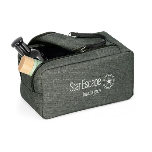 WAYNE. Toiletry bag in high density 600D with handle