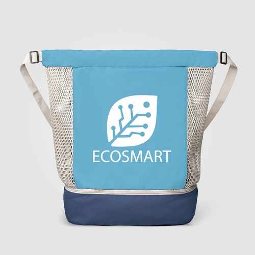 Borsa con coulisse in rete riciclata Neri - 34 L Borsa con coulisse in rete riciclata Neri - 34 L