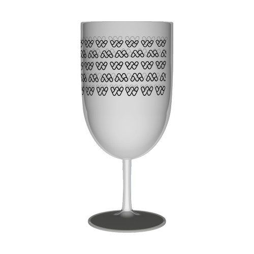 18 cl Event gepersonaliseerd wijnglas - gezeefdrukt in 1 kleur