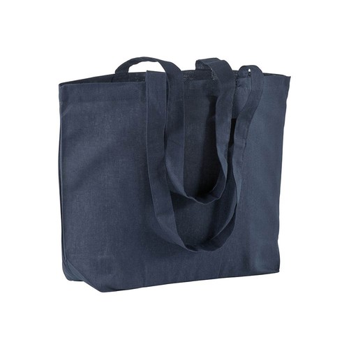 120 g/m2 cotton shopping bag, long handles and bottom gusset