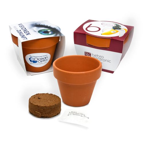 Set coltivazione semi con vasetto di terracotta 7 cm