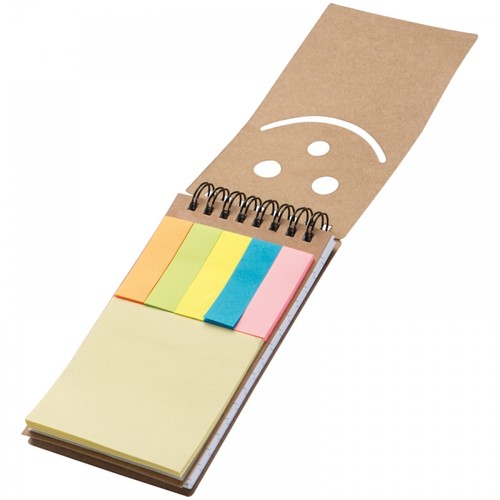 Notebook with sticky notes Notebook with sticky notes
