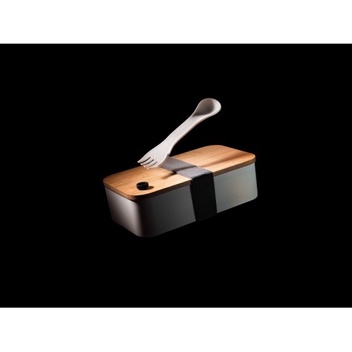 Boîte à lunch en rPP RCS et couvercle en bambou Boîte à lunch en rPP RCS et couvercle en bambou