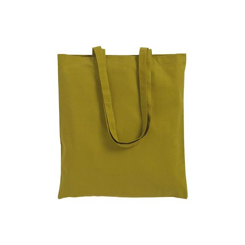 Bolsa de algodón con fuelle e asas largas. Bolsa de algodón con fuelle e asas largas.