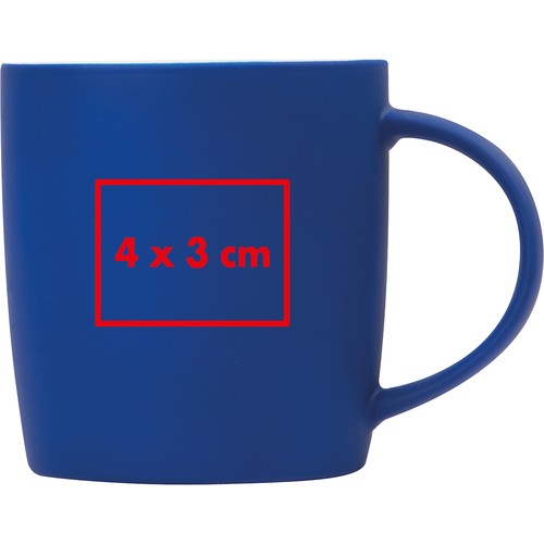 Rubberized ceramic mug