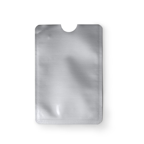 Tarjetero RFID con acabado en aluminio. Iraci Tarjetero RFID con acabado en aluminio. Iraci