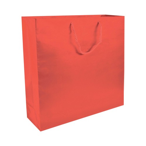 157 g/m2 matte laminated paper shopping bag with gusset and bottom reinforcement 157 g/m2 matte laminated paper shopping bag with gusset and bottom reinforcement