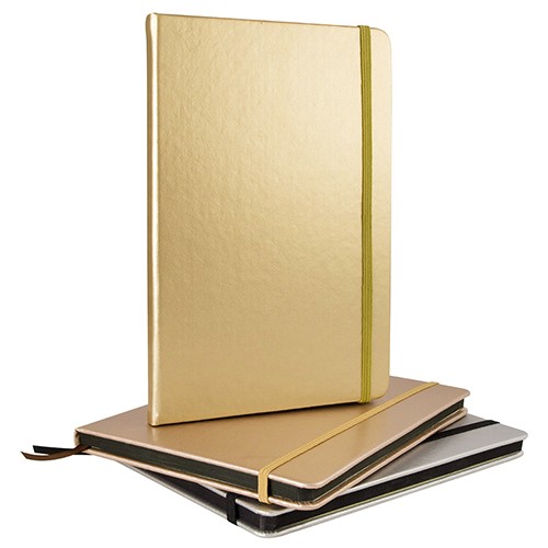 Cahier A5 avec couverture métallisée Valverde Cahier A5 avec couverture métallisée Valverde