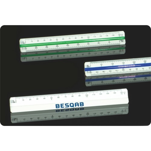 Plastic triangular ruler