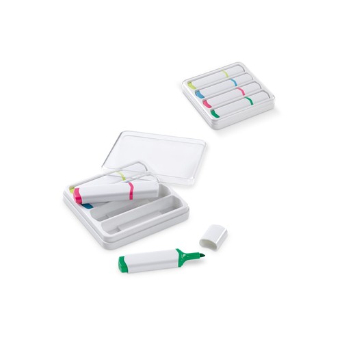 Tekstmarkers set van 4 Tekstmarkers set van 4