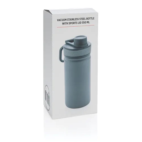 Vacuum stainless steel bottle with sports lid 550ml Vacuum stainless steel bottle with sports lid 550ml