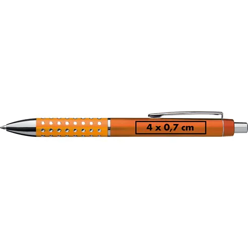 Plastic ball pen with sparkling dot grip zone Plastic ball pen with sparkling dot grip zone