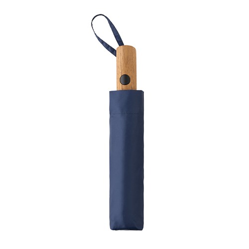 Mini parapluie 21" à ouverture auto en bois d'acacia Kaycey