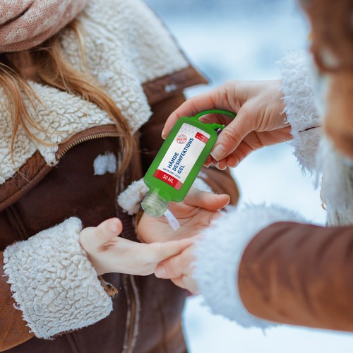 Disinfectant for Hands, 50 ml Bumper (green), Body Label Disinfectant for Hands, 50 ml Bumper (green), Body Label