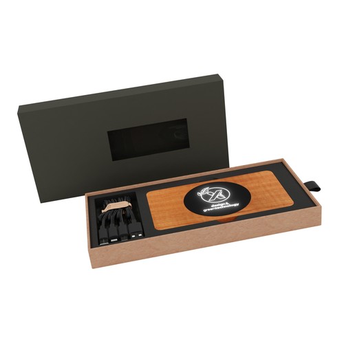 Powerbank Wireless Wood 5000 Powerbank Wireless Wood 5000