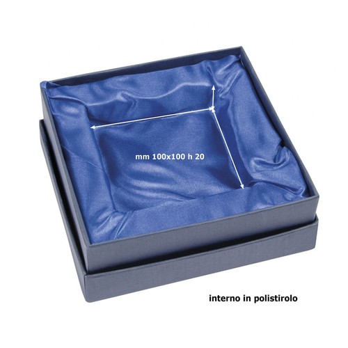 BLUE BOX SATIN BLUE 140X140X40 MM