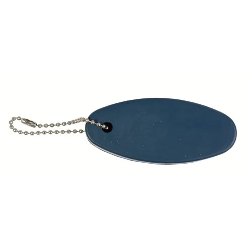 Oval floating PU key ring
