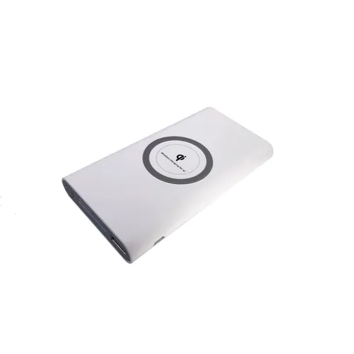 Banque d'alimentation PB-52 QI Chargement sans fil 10000 mAh Blanc