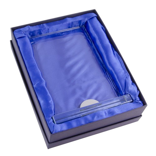 RECTANGULAR GLASS WITH BASE 220x140x8