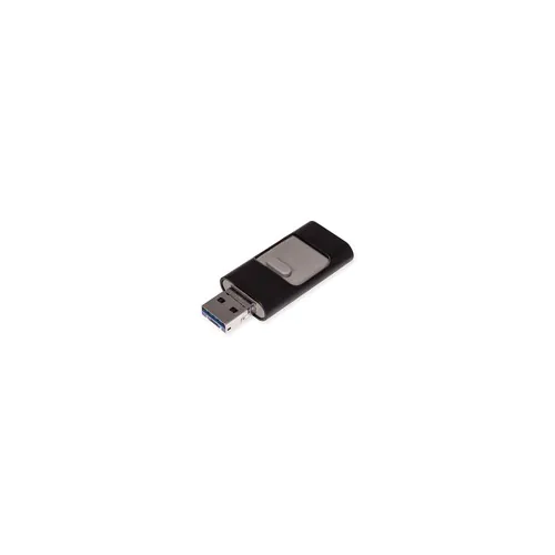USB-stick OTG F91 Alu USB 2.0 Flash Disk 16 GB Zwart