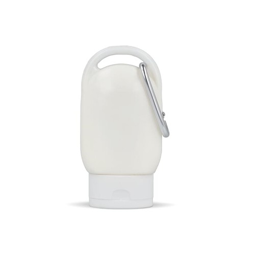 Balsam przeciwsłoneczny z karabińczykiem SPF30 z materiału z recyklingu Balsam przeciwsłoneczny z karabińczykiem SPF30 z materiału z recyklingu