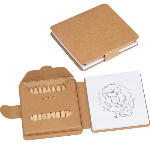 Coloring book with 12 colored pencils Coloring book with 12 colored pencils
