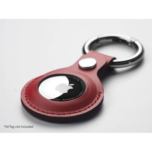 Keyring with holder for AirTag