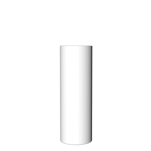 Verre tubo Long Lime blanc opaque - Sans impression