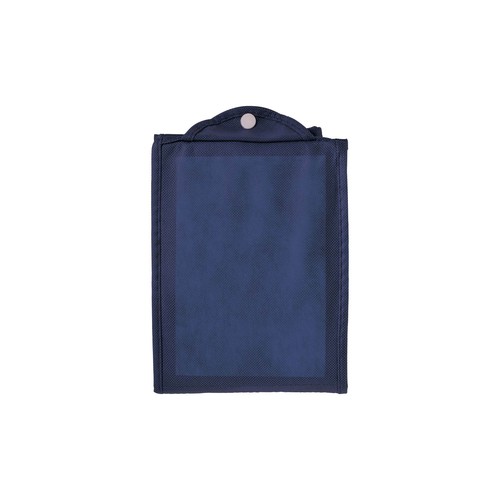 Shopper pliable avec soufflet en TNT 80g/m2 cousu, anses courtes Shopper pliable avec soufflet en TNT 80g/m2 cousu, anses courtes