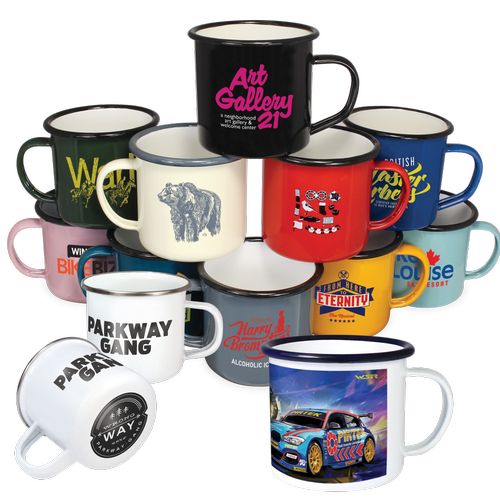 Tasses en émail de qualité supérieure (285ml/10oz) - Couleur Tasses en émail de qualité supérieure (285ml/10oz) - Couleur