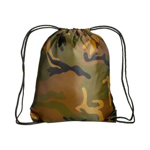 210T polyester camouflage backpack with drawstring closure and reinforced corners 210T polyester camouflage backpack with drawstring closure and reinforced corners