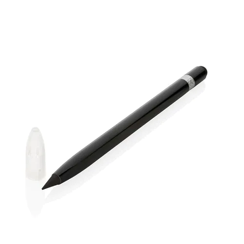 Aluminium inkless pen with eraser