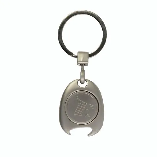 sleutelhanger met winkelmuntje sleutelhanger met winkelmuntje
