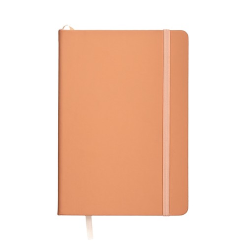 Cahier avec couverture en PU aux couleurs pastel et fermeture élastique