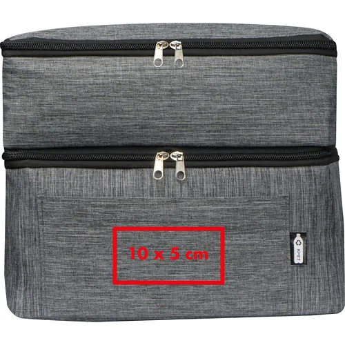 Bolsa refrigerante de RPET con 2 compartimentos Bolsa refrigerante de RPET con 2 compartimentos