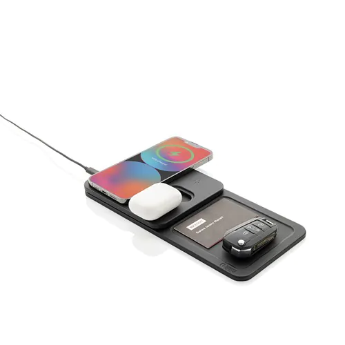 Base di ricarica wireless 3 in 1 Swiss Peak in rPU RCS