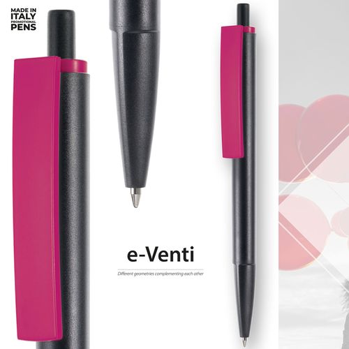 Penna a Sfera a scatto e-Venti Black