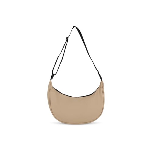 Borsa a tracolla a mezza luna in R-PET 600D rivestito in PU