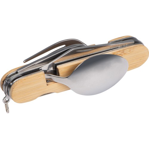 Bamboo camping cutlery