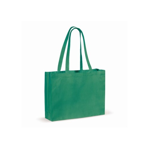 Borsa in cotone riciclato con soffietto 140g/m² 49x14x37cm Borsa in cotone riciclato con soffietto 140g/m² 49x14x37cm