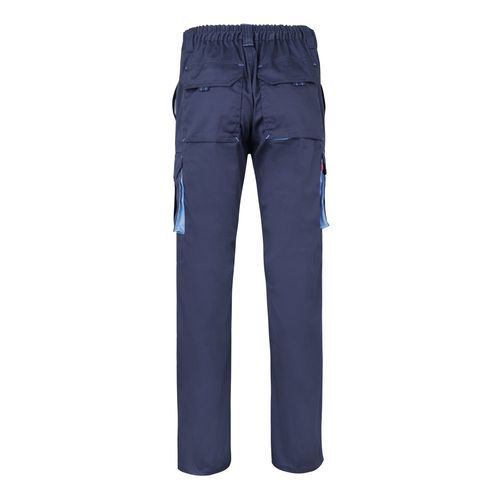 VL HYPNOS. Two-tone multi-pocket twill trousers (200g/m²), in cotton (35%) and polyester (65%)