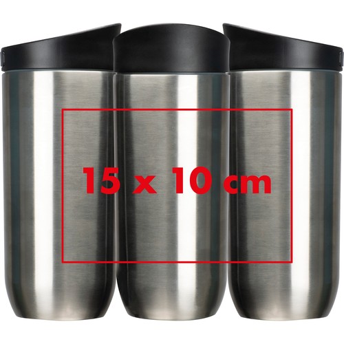 Taza isotérmica de 500 ml con botón de cierre