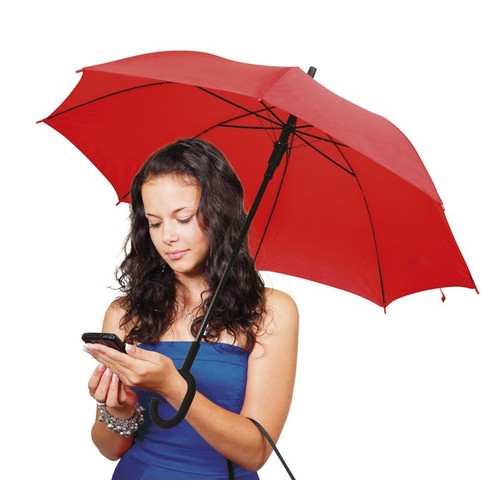 UMBRELLA RED HANDLE C d=102 cm UMBRELLA RED HANDLE C d=102 cm