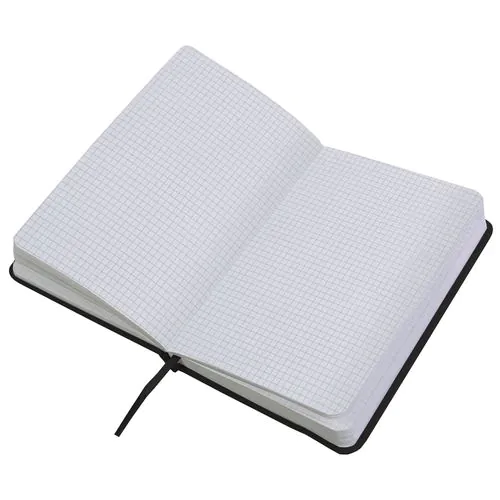 PU notebook with coloured elastic, squared sheets (80 pages), satin bookmark PU notebook with coloured elastic, squared sheets (80 pages), satin bookmark