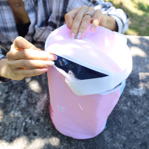 CUSTOMIZABLE CYLINDRICAL LUNCH BOX IN RPET