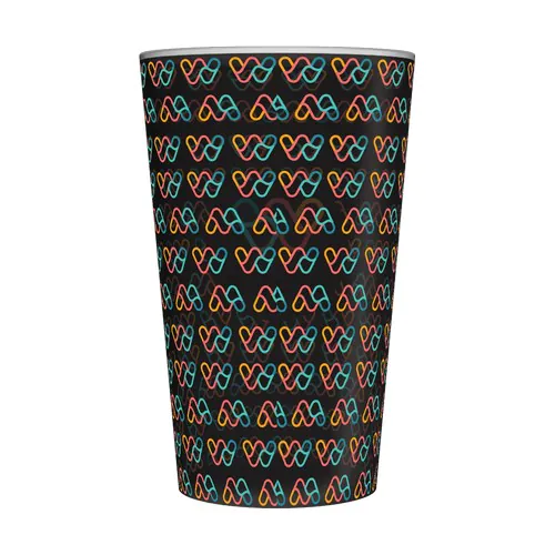 Zwarte gepersonaliseerde herbruikbare beker van 25 cl - Digitale bedrukking Zwarte gepersonaliseerde herbruikbare beker van 25 cl - Digitale bedrukking