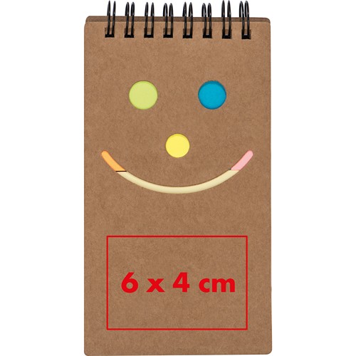 Blocchetto per appunti con smile MANLIO Blocchetto per appunti con smile MANLIO