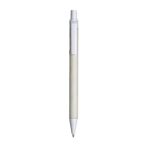 Stylo à bille en papier recyclé avec détails en PLA coloré